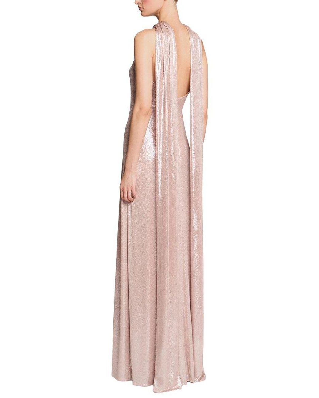 Halston Heritage Pink Sofie Jersey Gown