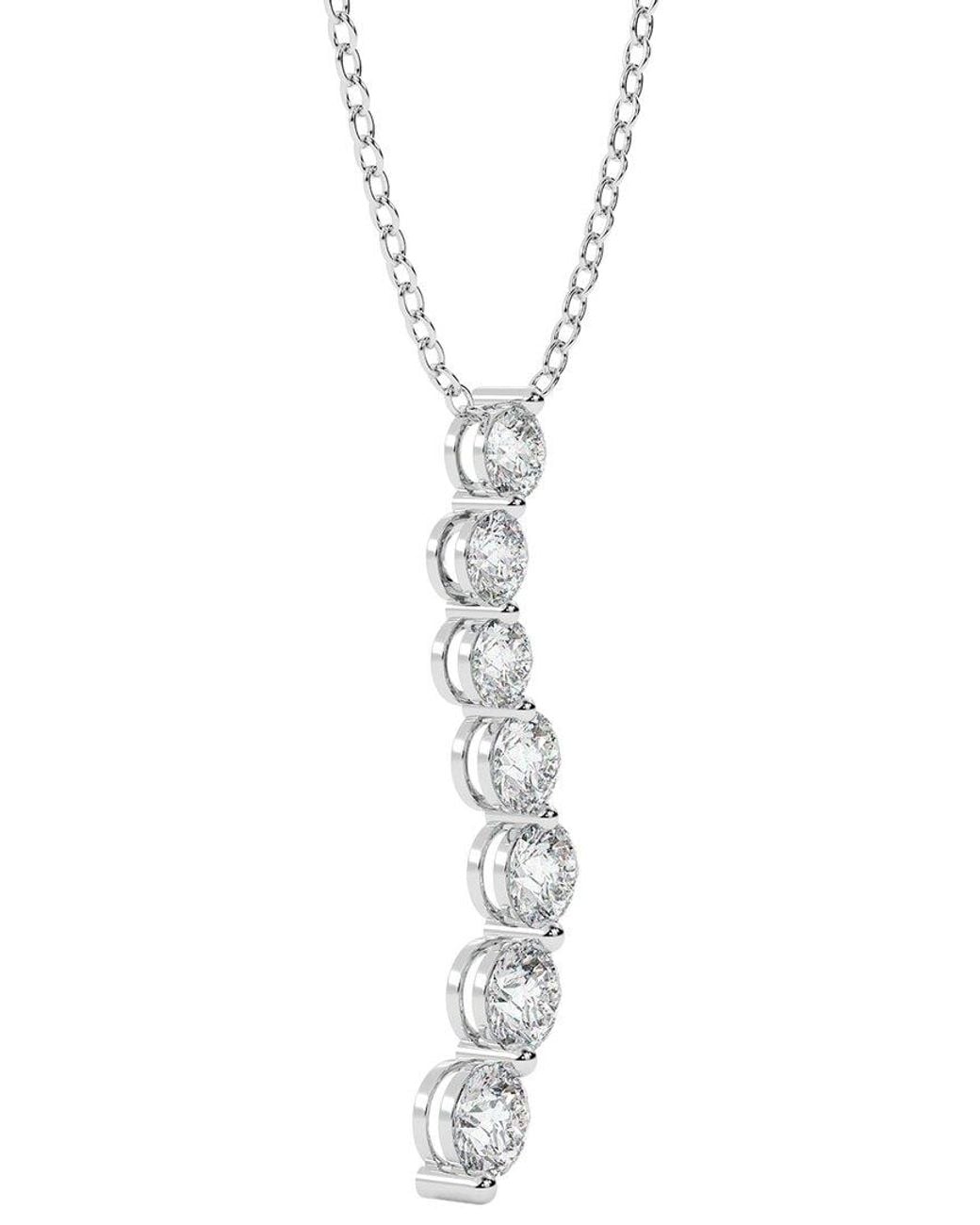 Diamond Select Cuts White 14K 1.00 Ct. Tw. Diamond Pendant Necklace
