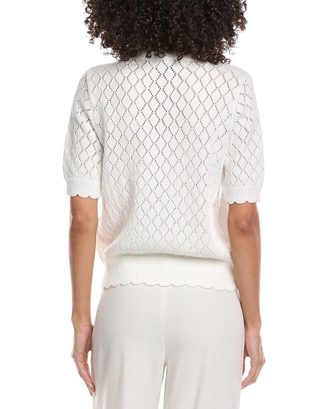 Nanette Lepore White Knit Cardigan