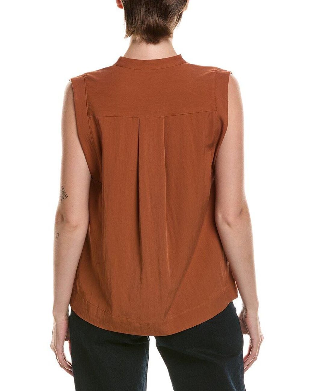 Anne Klein Black Petite Button Front Shirt