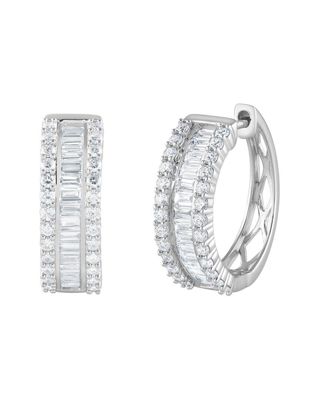 Lab Grown Diamonds White 1.25 Ct. Tw. Lab-Grown Diamond Hoop Earrings