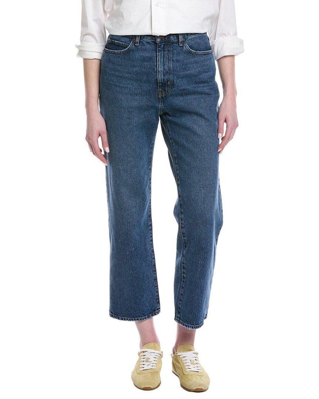 FRAME Blue Frame Le Jane Curse Crop Jean