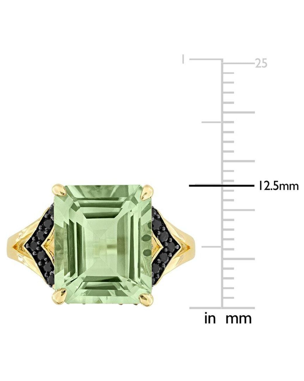 Rina Limor Green 82 Ct. Tw. Quartz & Sapphire & Ring