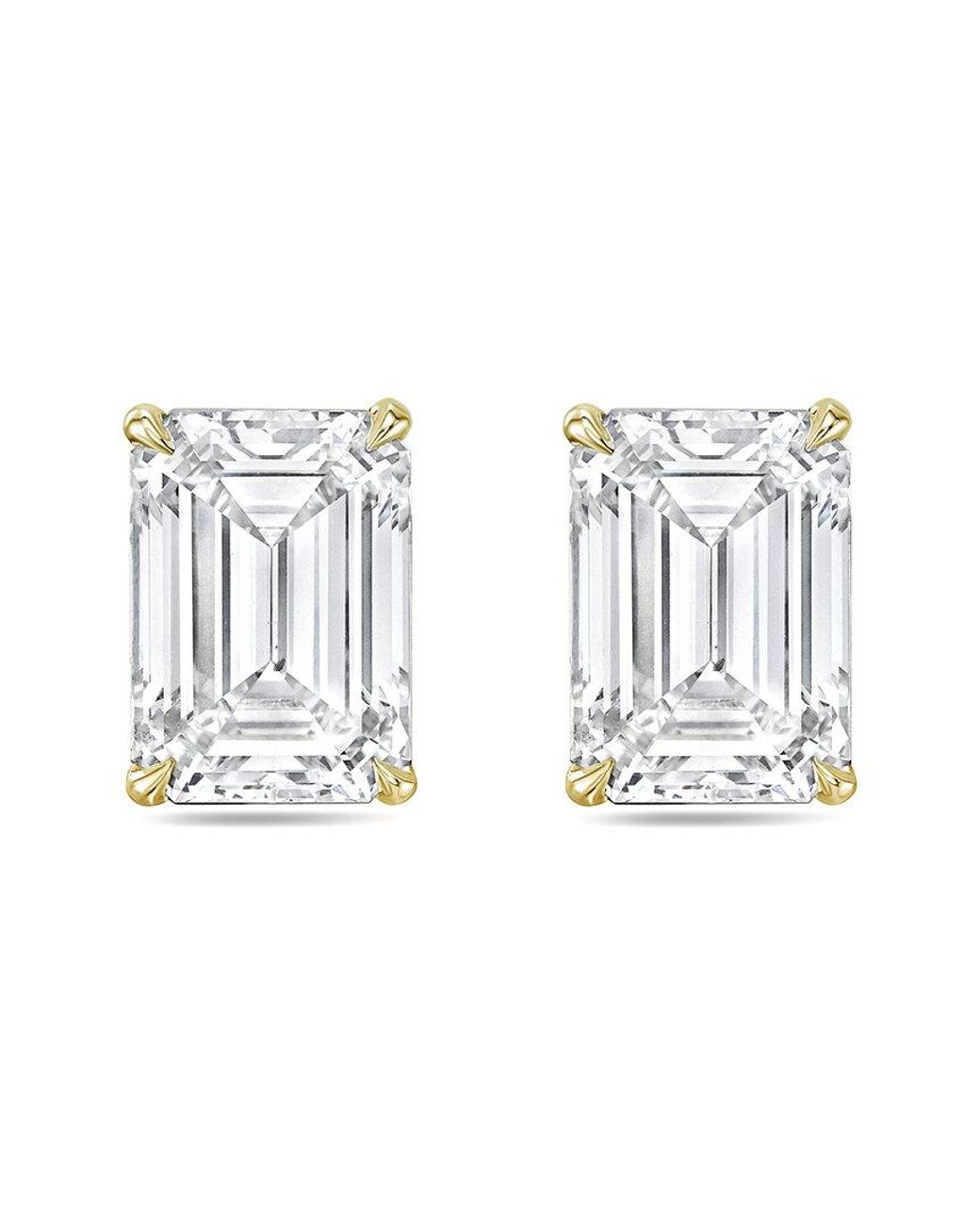 Diana M Metallic Diana M. 14K 10.00 Ct. Tw. Lab-Grown Diamond Earrings