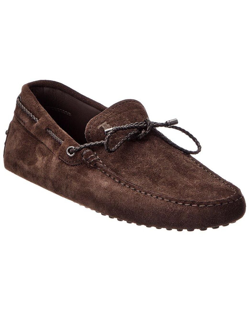 Tod's Brown Suede Driver for men
