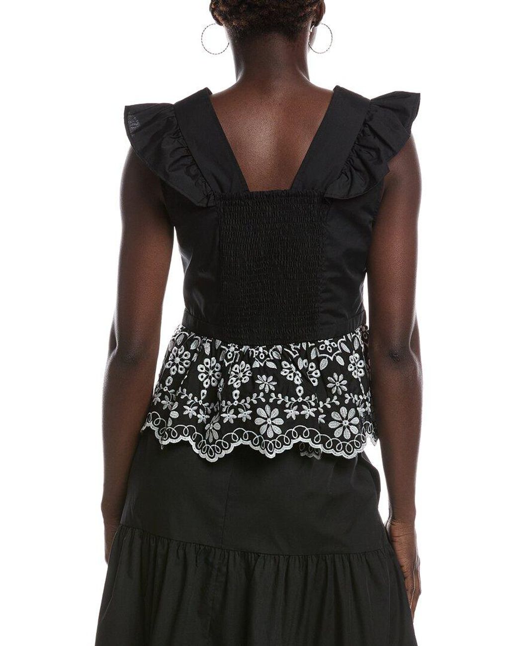 Nanette Lepore Black Sleeveless Top