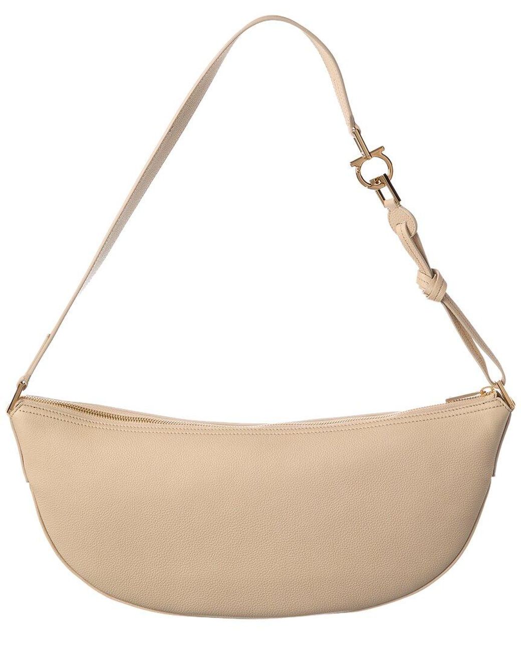 Ferragamo Natural Leather Hobo Bag