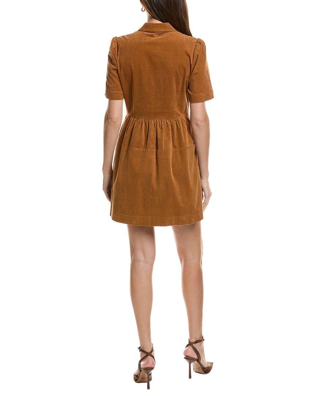 tyler boe Brown Mitzi Pinwhale Corduroy Dress