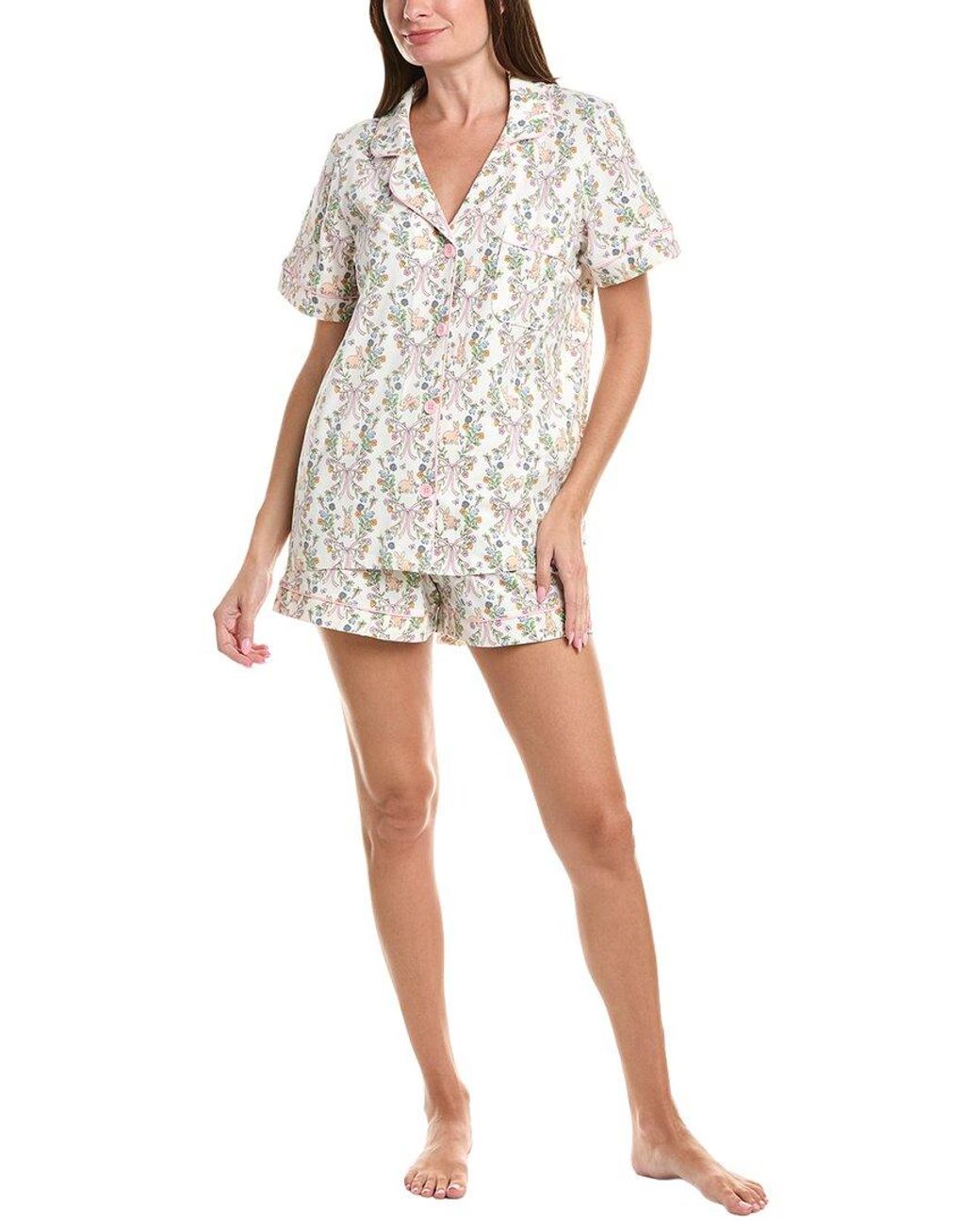 Bedhead White 2Pc Short Pajama Set