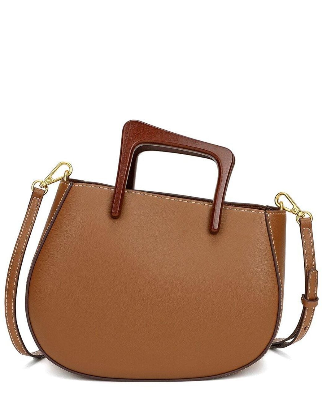 Tiffany & Fred Paris Brown Smooth Leather Crossbody