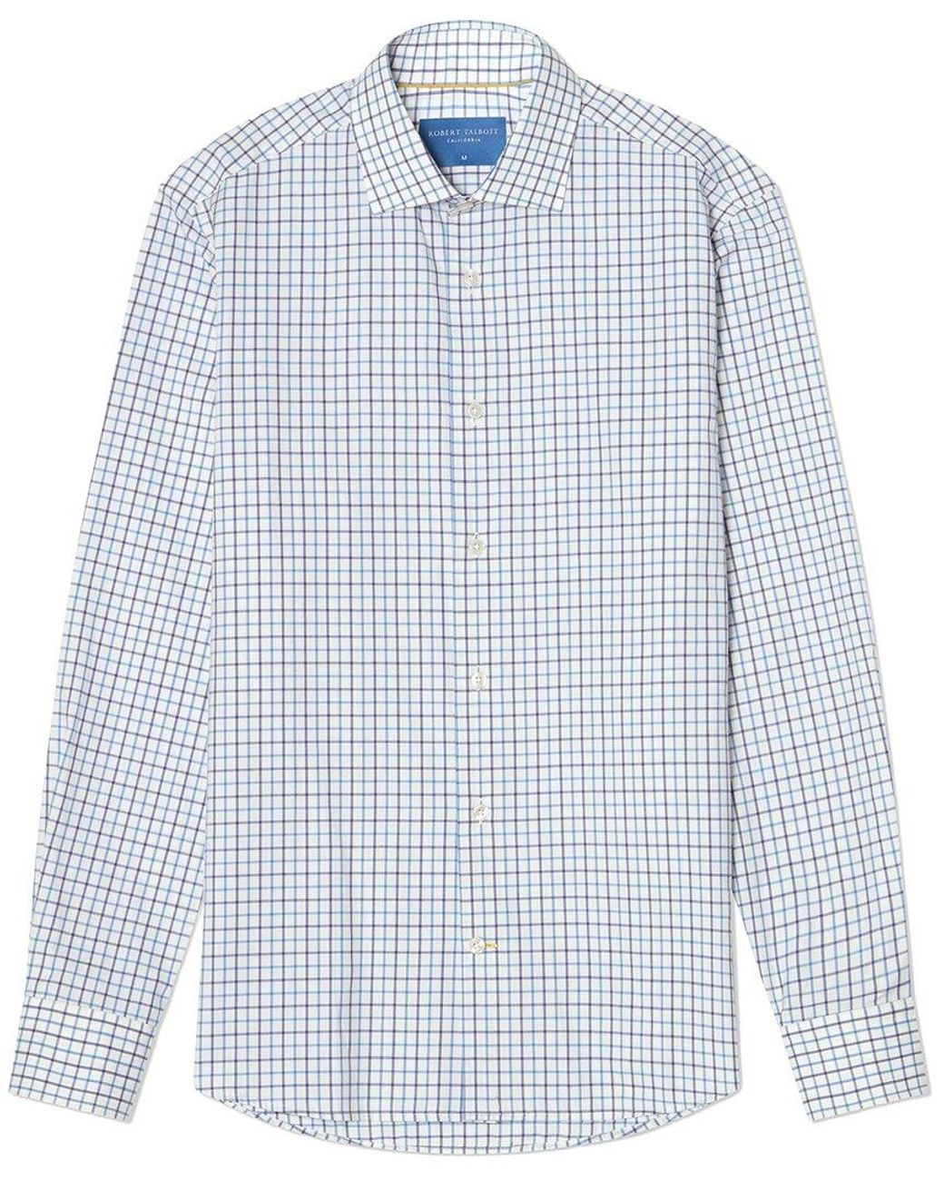 Robert Talbott Blue Reynolds Ultra Light Weight Brushed Shirt for men