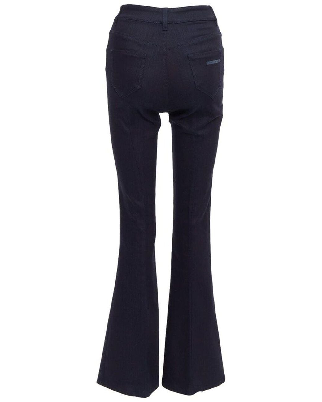 Prada Blue Logo Fit Flare Jean, Size Int (Authentic Pre-Loved)