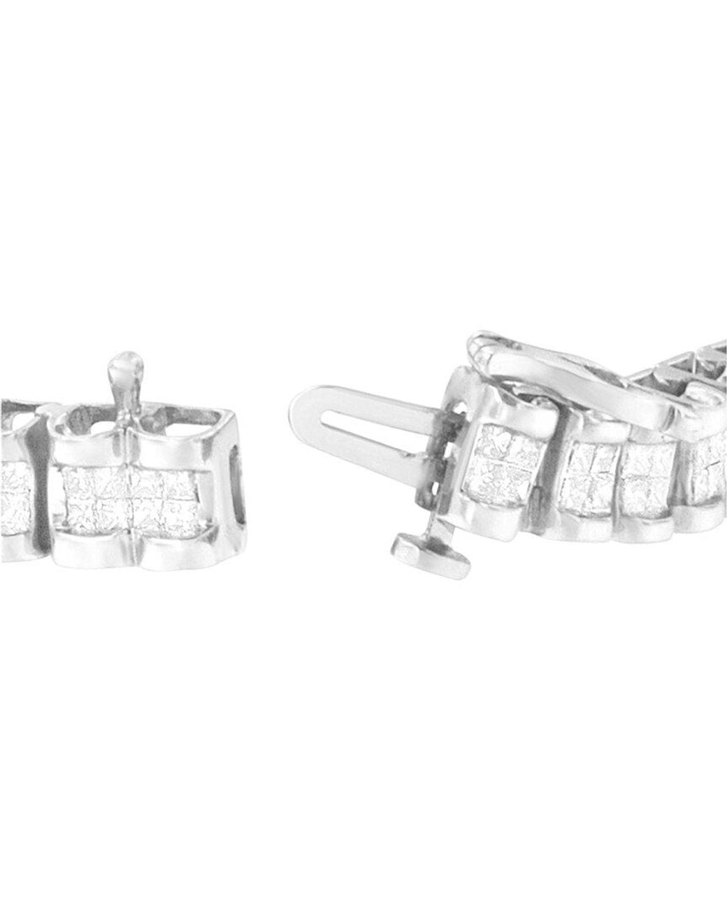Haus of Brilliance White 14K 3.00 Ct. Tw. Diamond Link Bracelet