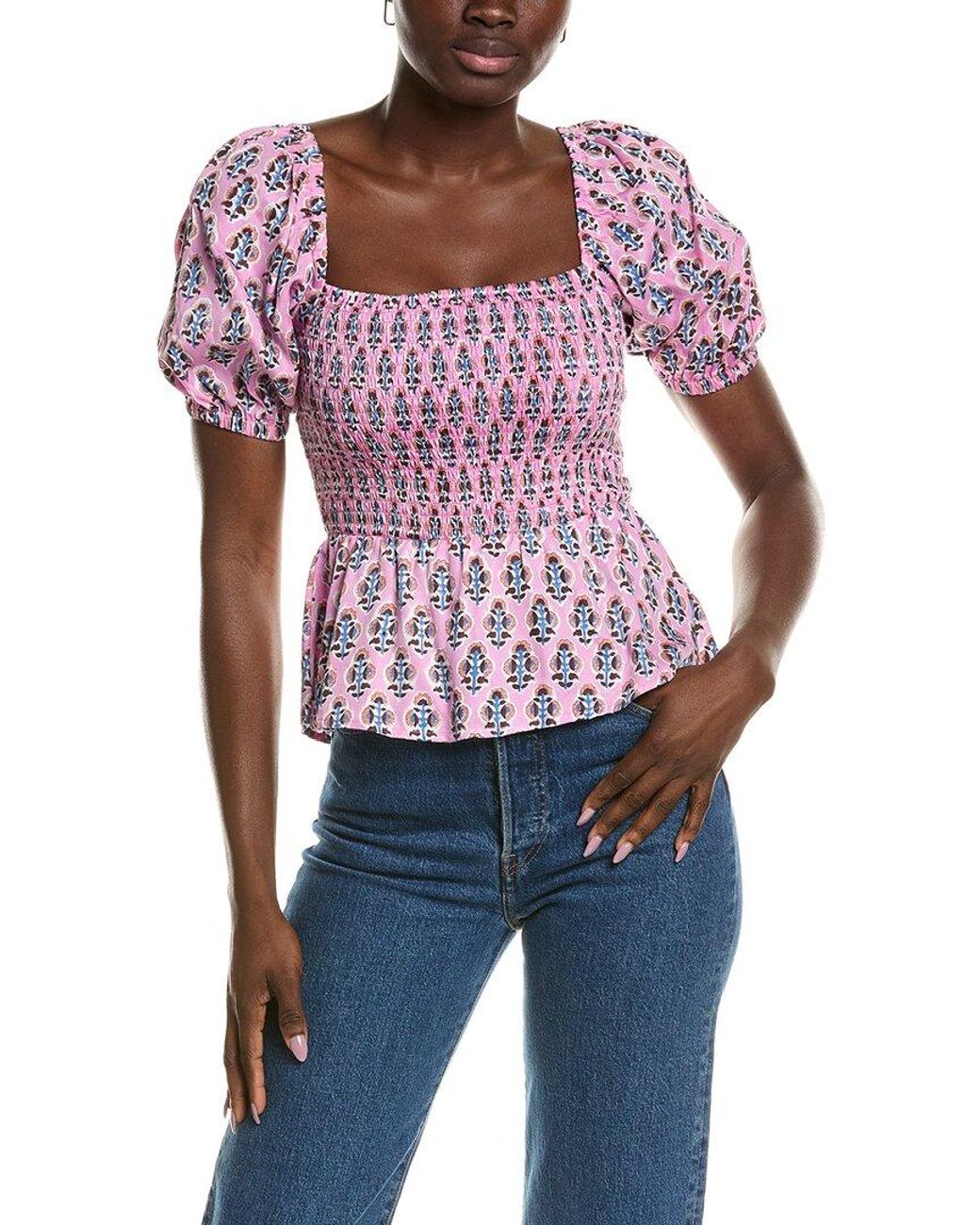 Emerson Fry Shirred Blouse