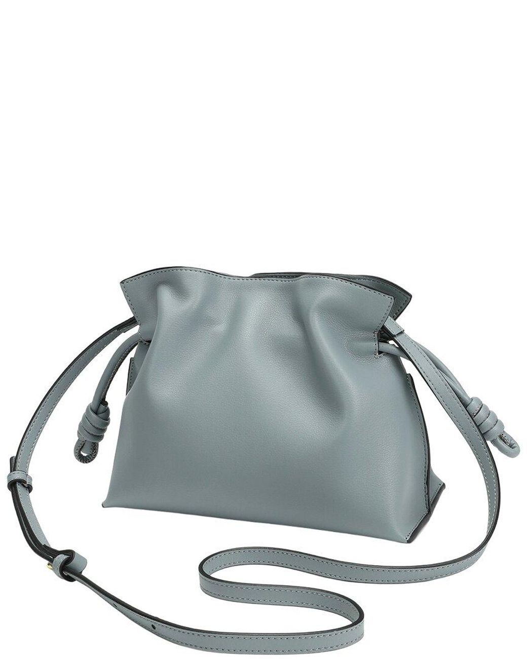 Tiffany & Fred Paris Blue Soft Leather Bucket Bag