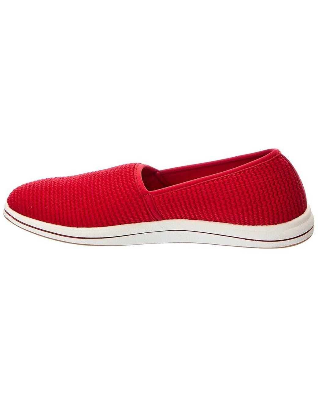 Clarks Red Breeze Stretch Loafer