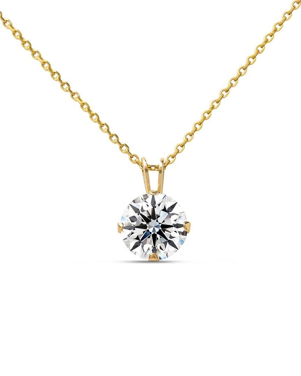 Jaclyn Smith Metallic 0.25 Ct. Tw. Lab-Grown Moissanite Necklace
