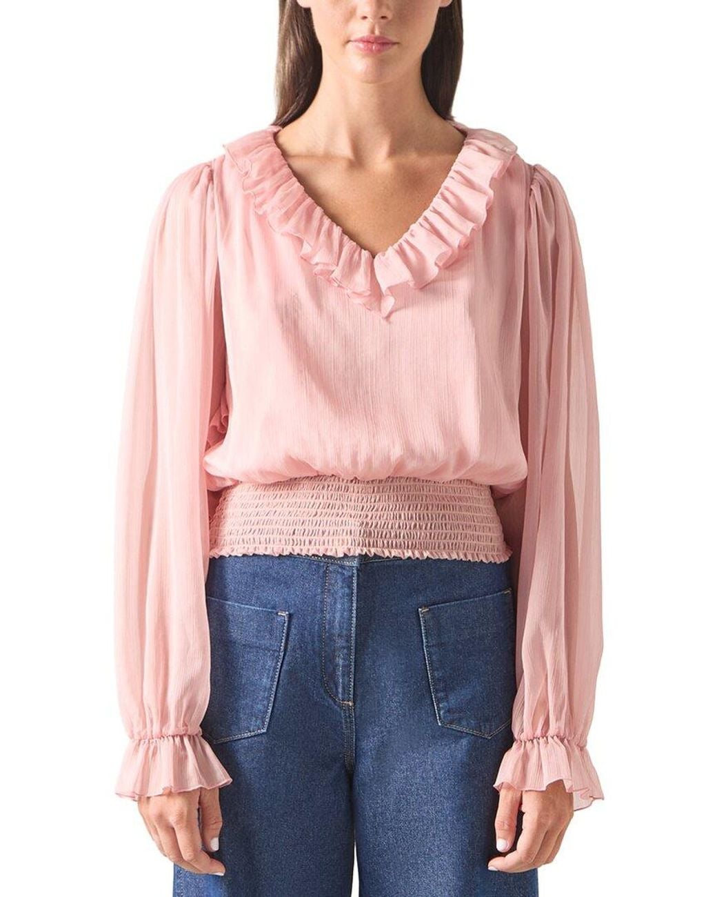 L.K.Bennett Red Bow Blouse