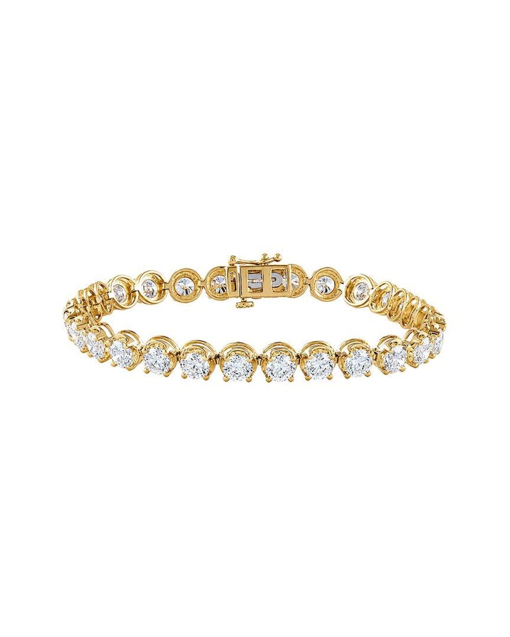 Lab Grown Diamonds Metallic 14K 11.50 Ct. Tw. Lab-Grown Diamond Tennis Bracelet