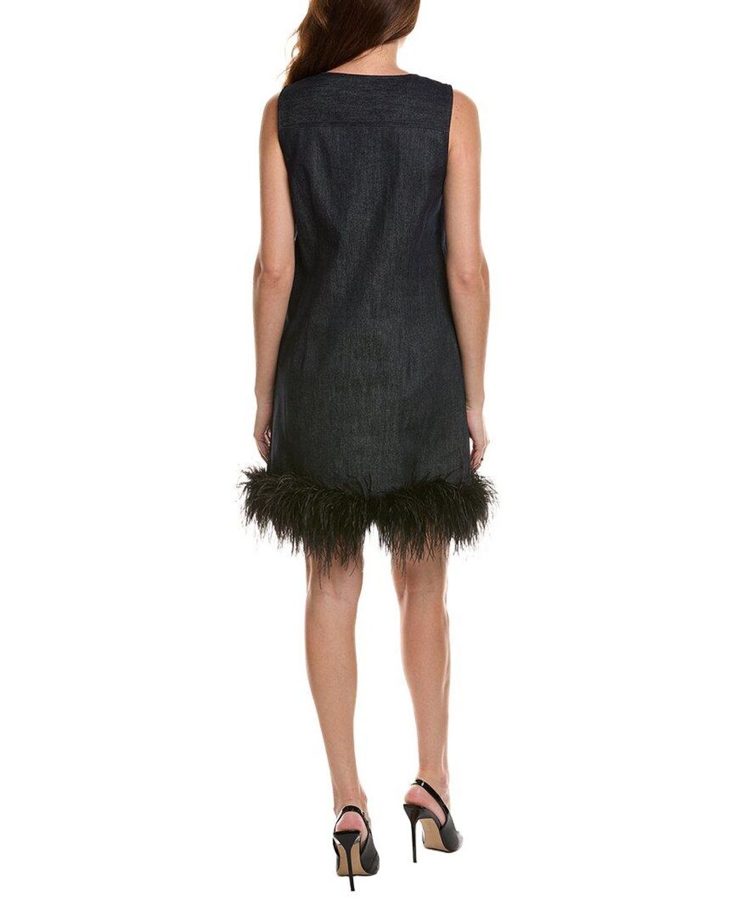 FLORA BEA NYC Black Nate Denim Shift Dress