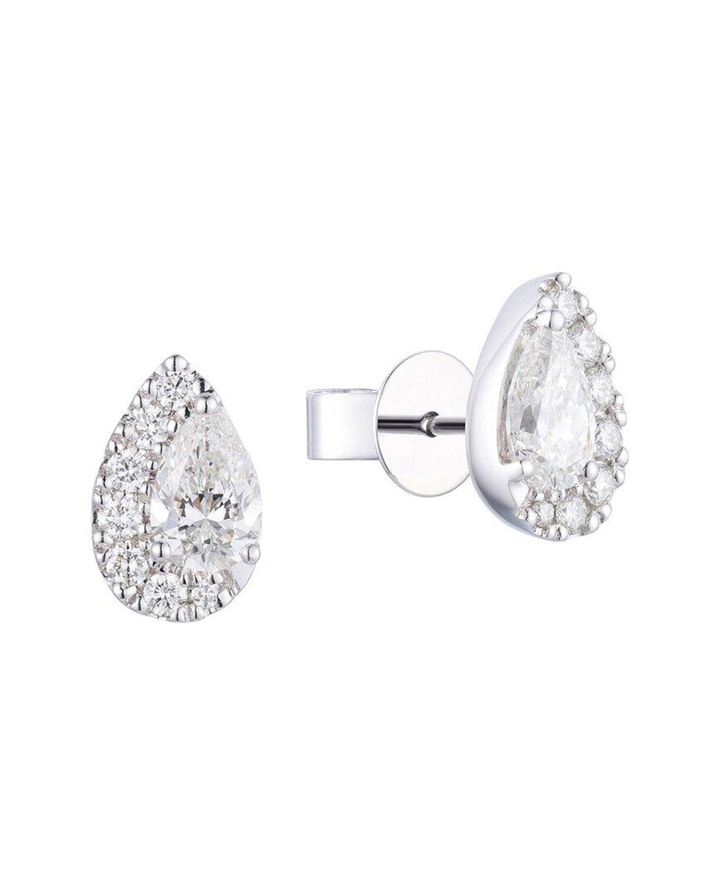 Gregg Ruth White 14K 1.03 Ct. Tw. Diamond Earring
