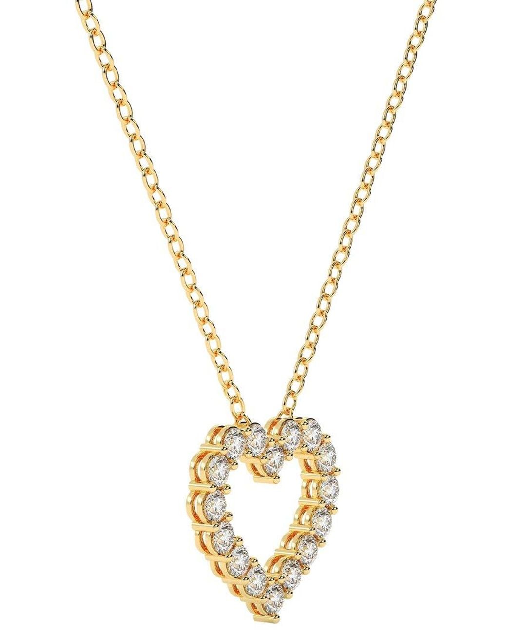 Diamond Select Cuts Metallic 14K 1.00 Ct. Tw. Diamond Pendant Necklace