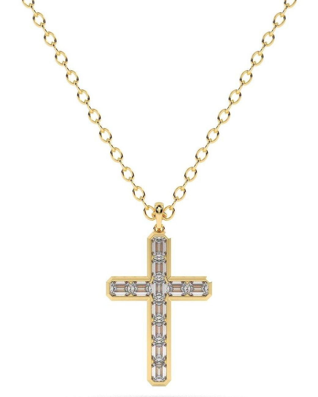 Lab Grown Diamonds Metallic 14K 1.00 Ct. Tw. Lab-Grown Diamond Necklace