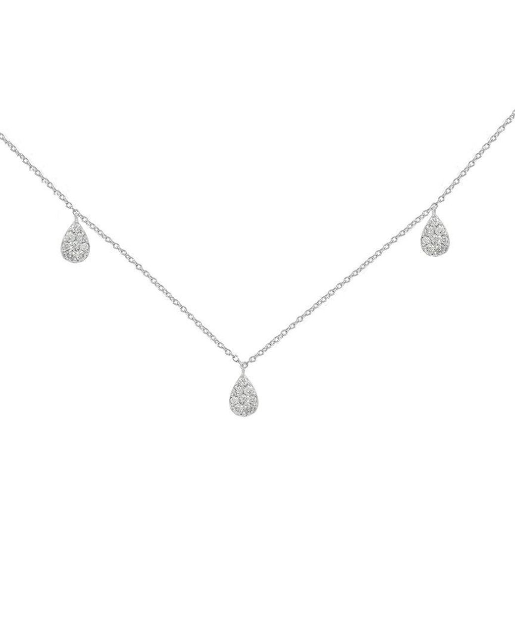 Diana M Metallic Fine Jewelry 14K 0.46 Ct. Tw. Diamond Necklace