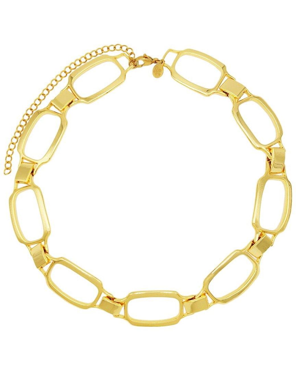 petit moments Metallic 18K Plated Choker Necklace