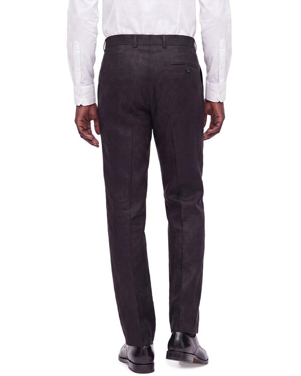 Kilgour Black Linen Trouser for men