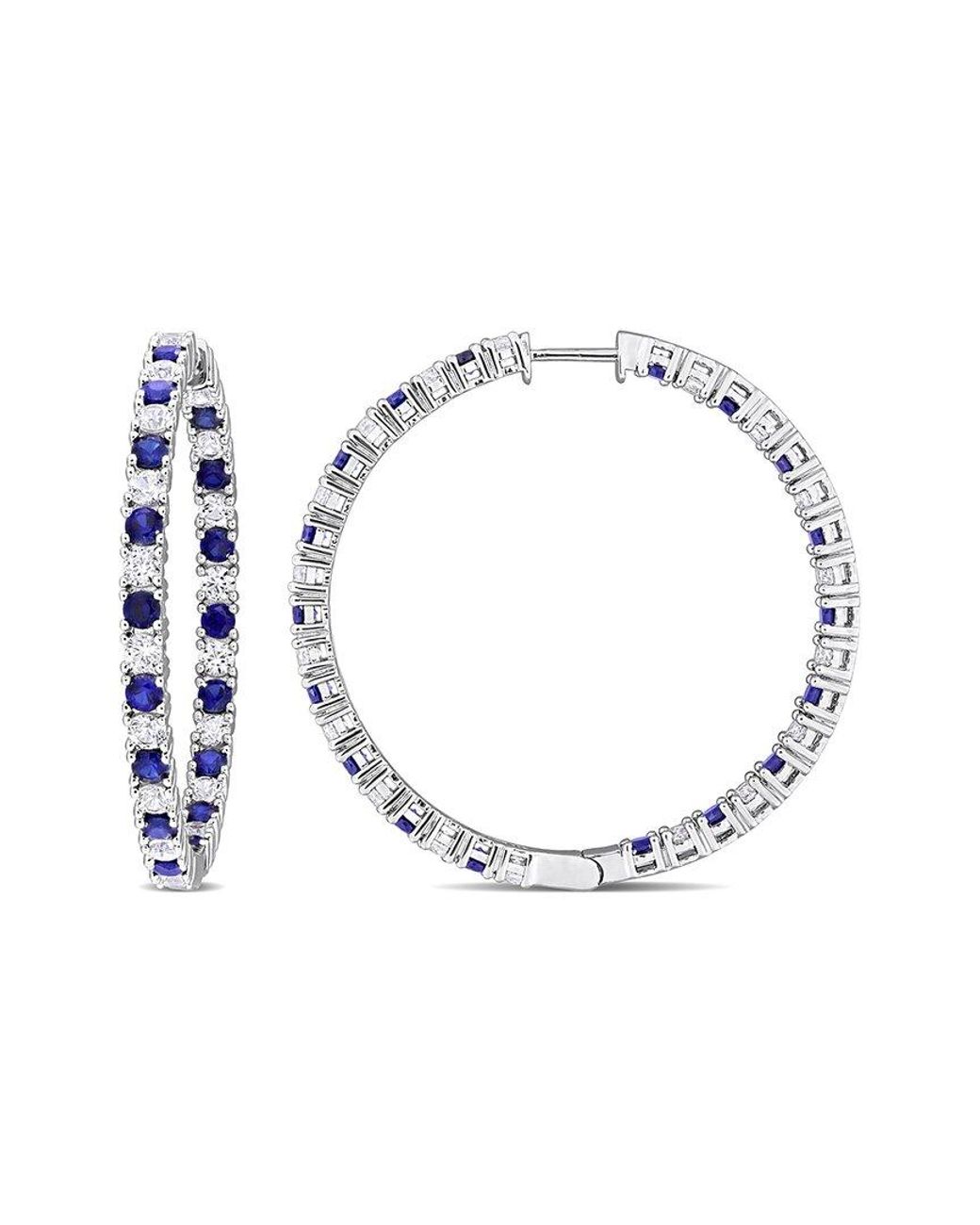Rina Limor Metallic 10.44 Ct. Tw. Lab-Grown Sapphire Earrings