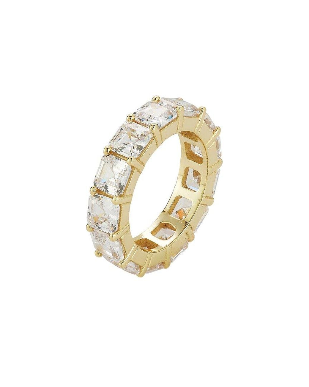 Sphera Milano White 14K Plated Cz Ring