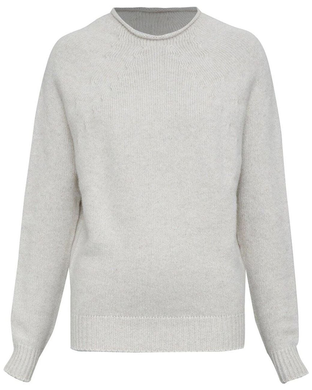 Céline Gray Cashmere Crewneck Sweater, Size Int (Authentic Pre-Loved)