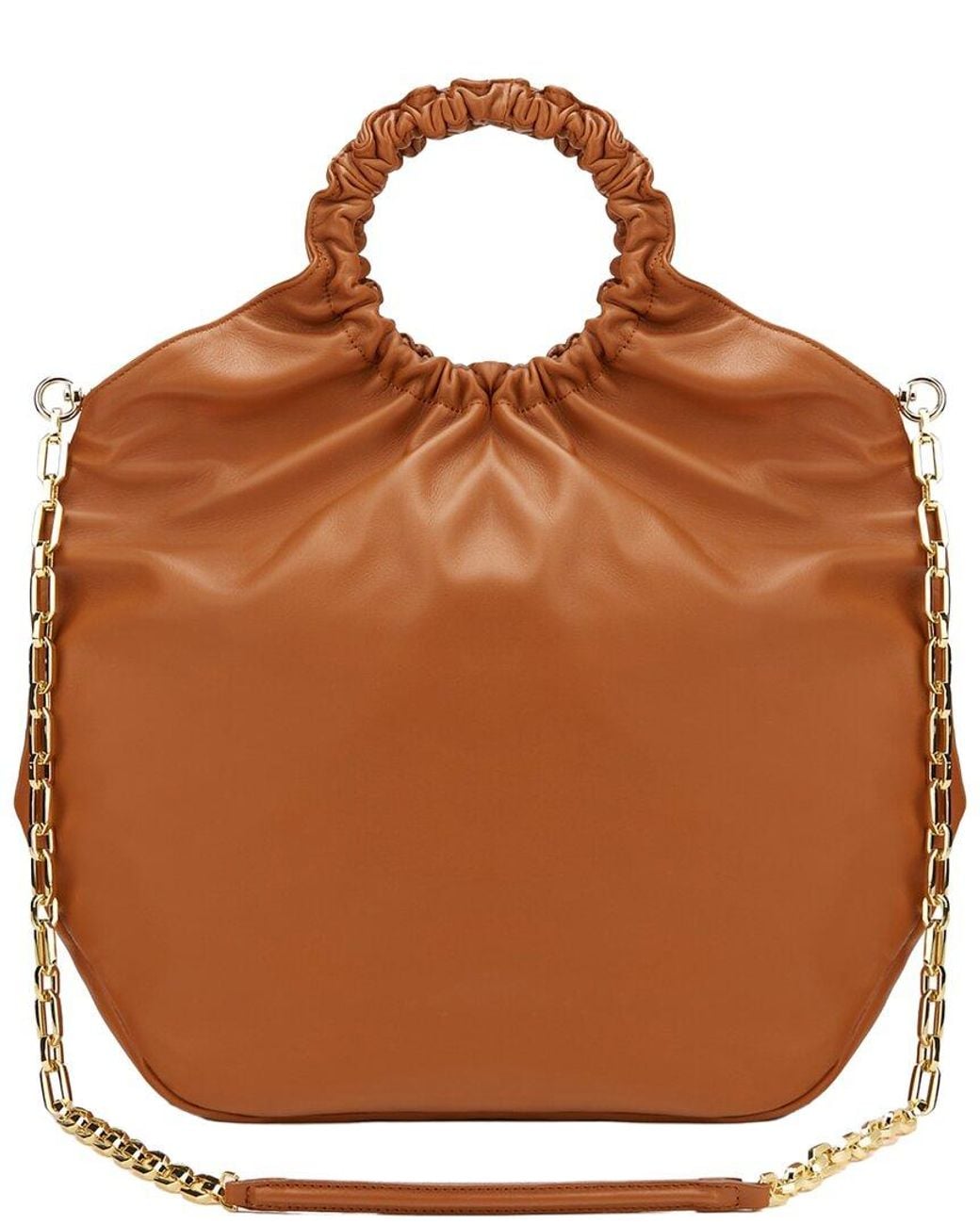 Agl Attilio Giusti Leombruni Brown Gretty Leather Tote