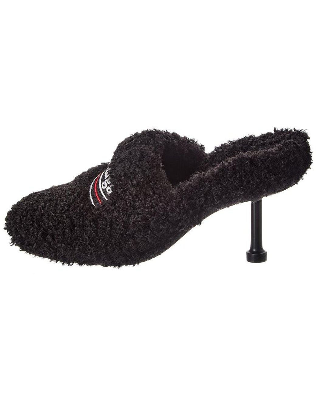 Balenciaga Black Furry Pump
