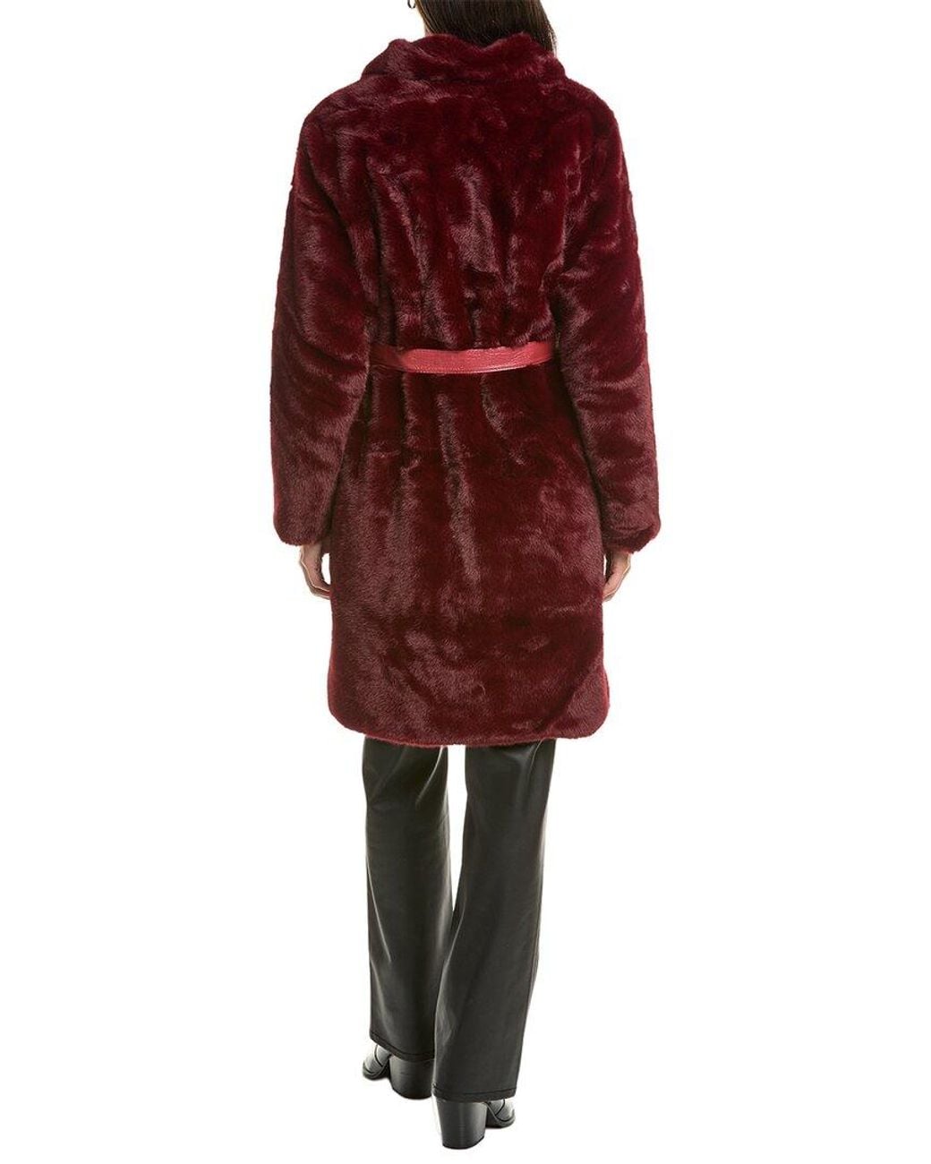La Fiorentina Red Belted Coat