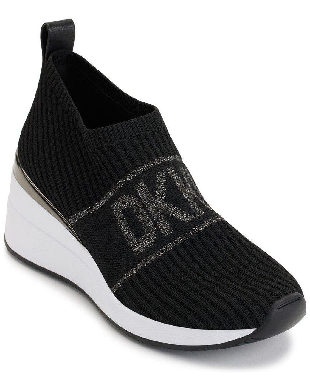 DKNY Athletic Everyday Phebe slip On Wedge Sneaker in Black Lyst UK