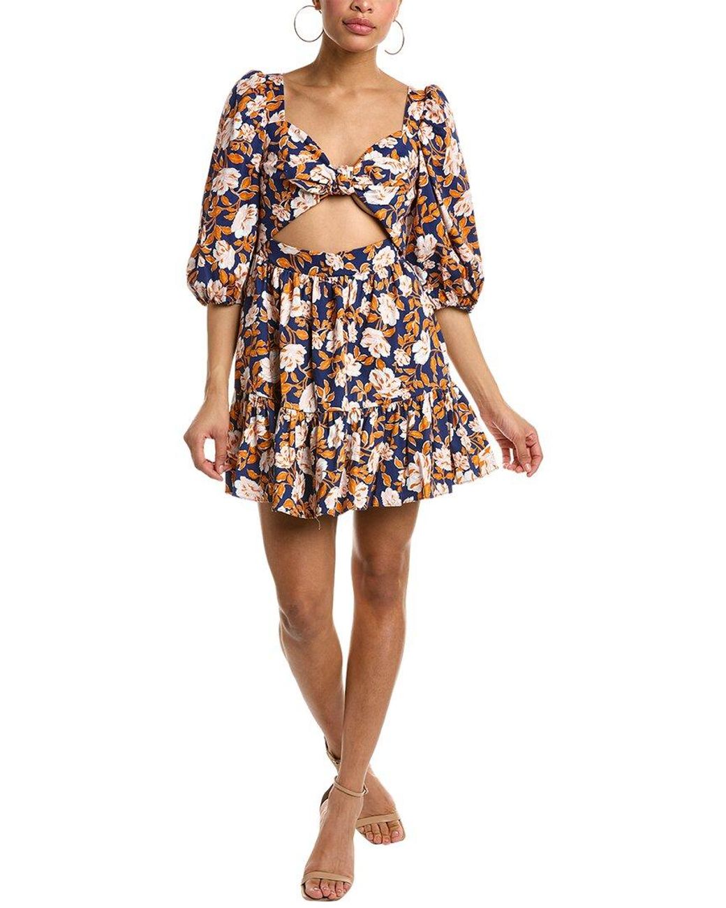 AMUR White Medina Mini Dress