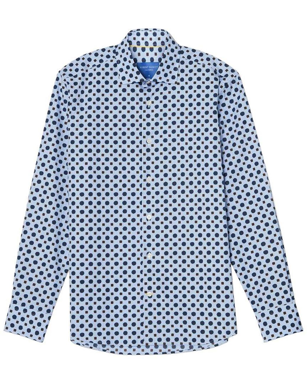 Robert Talbott Blue Reynolds Foulard Print Shirt for men