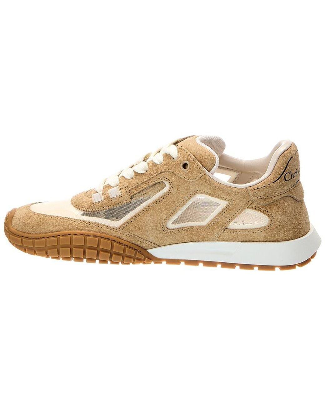 Dior Natural Tech Suede & Leather Sneaker