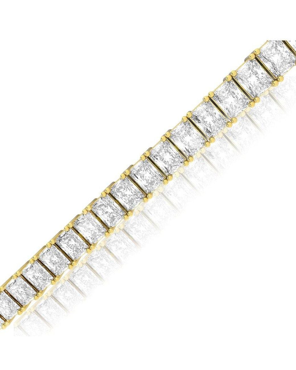 Amairah Metallic 14K 10.00 Ct. Tw. Lab-Grown Diamond Tennis Bracelet