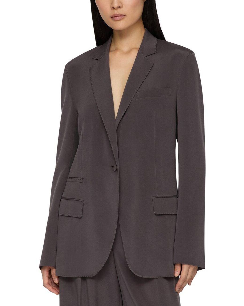 Lafayette 148 New York Gray Neapolitan Jacket