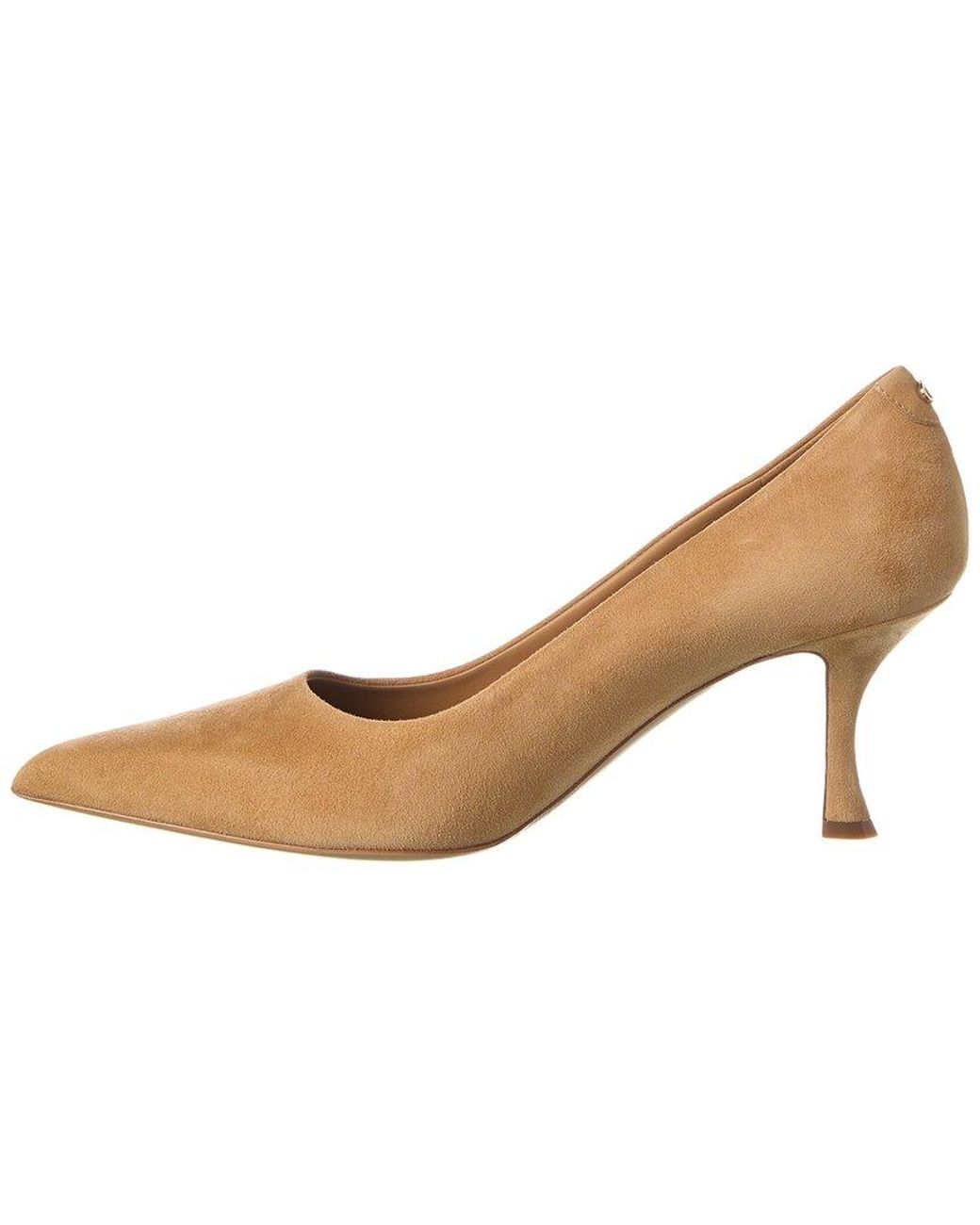 Ferragamo Brown Elydea Suede Pump