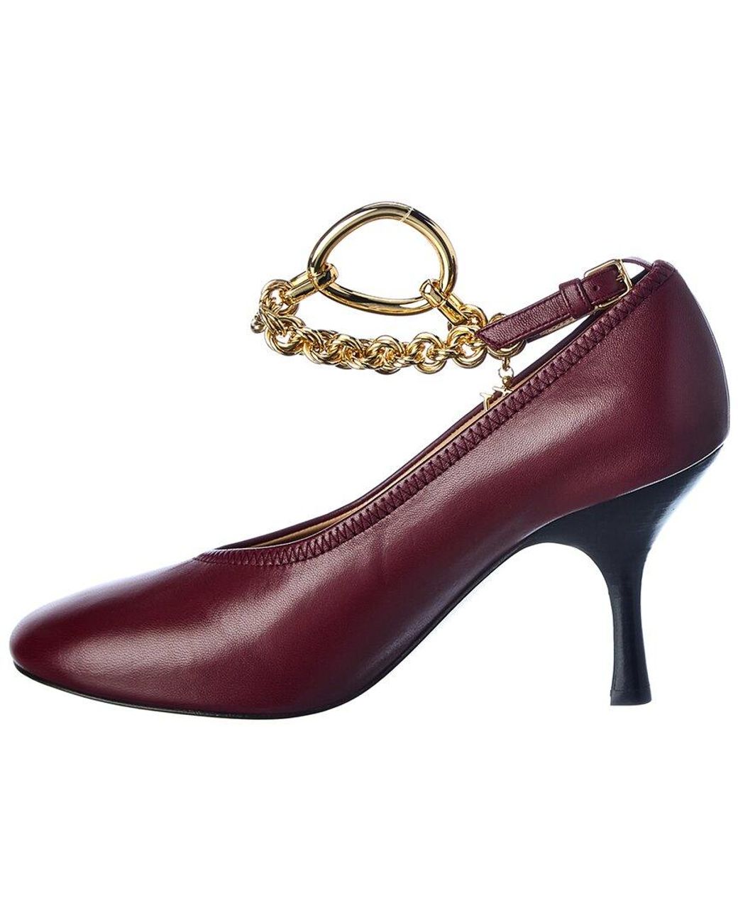 J.W. Anderson Purple Chain Leather Pump