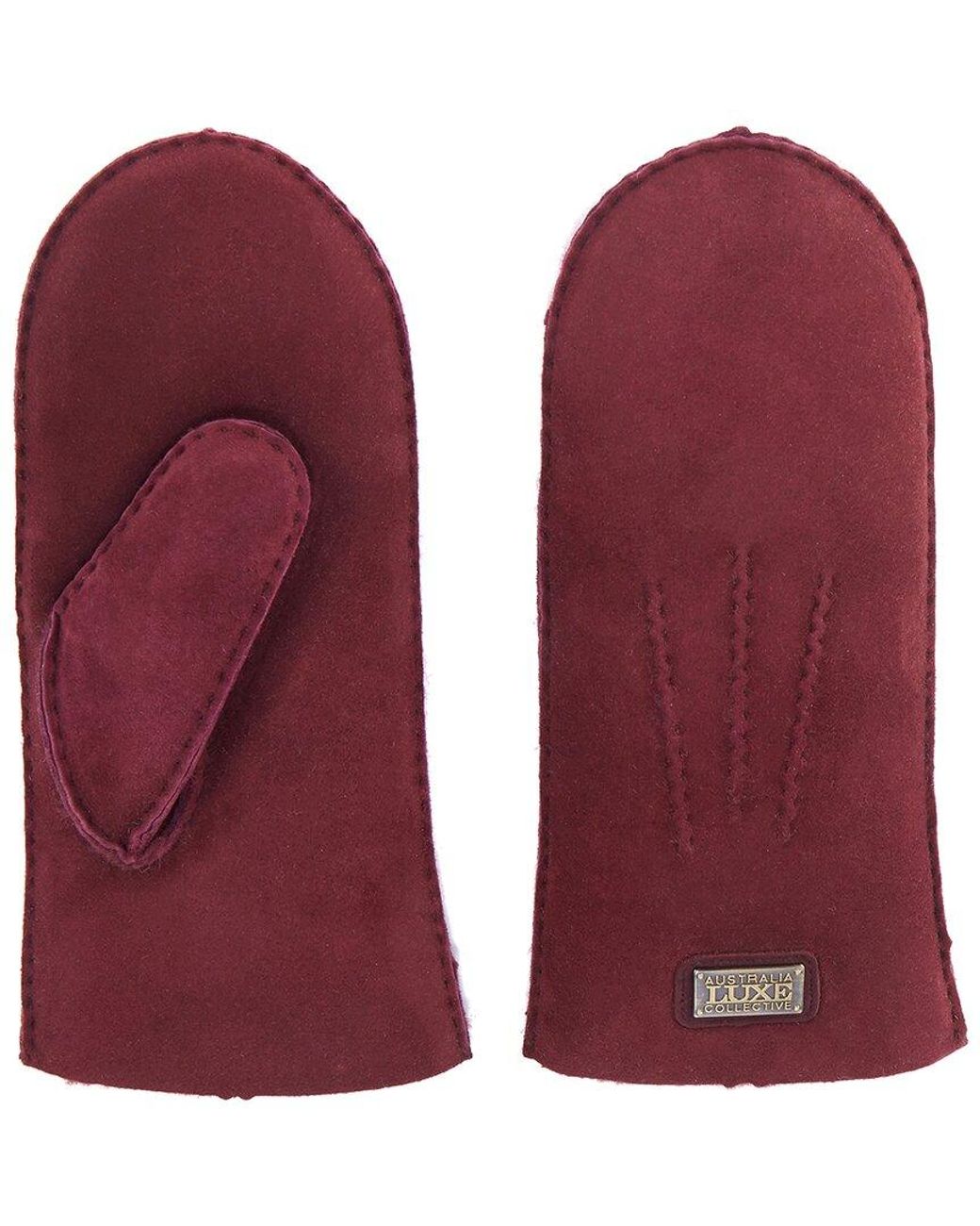 Australia Luxe Red Sheepskin Mitts