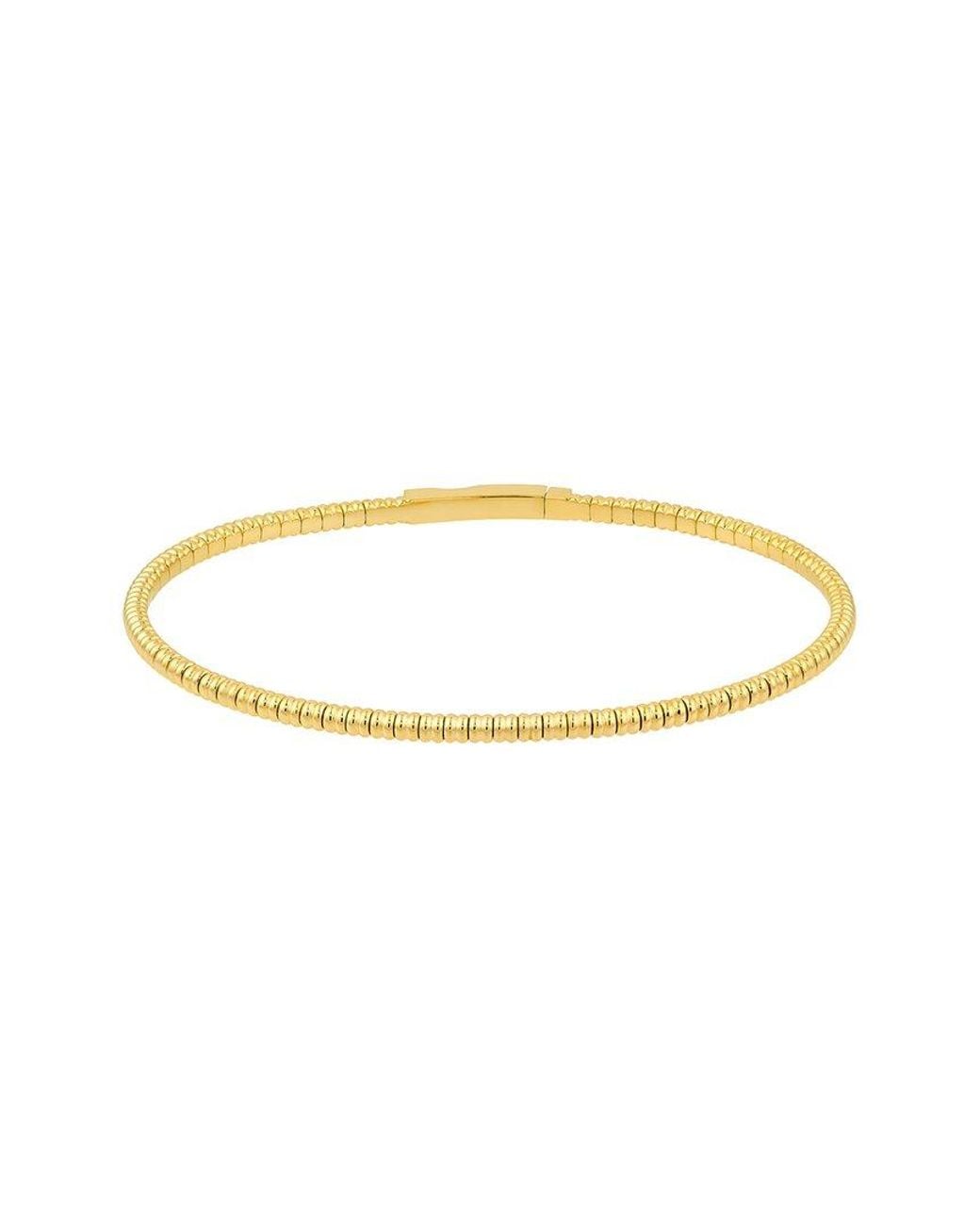 HAWLEY ST Metallic 14K Flexible Bracelet
