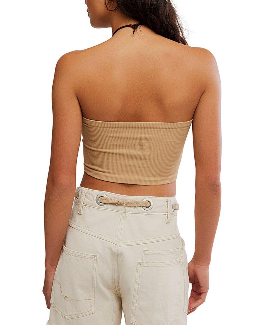 Free People Brown Amelia Bandeau Top