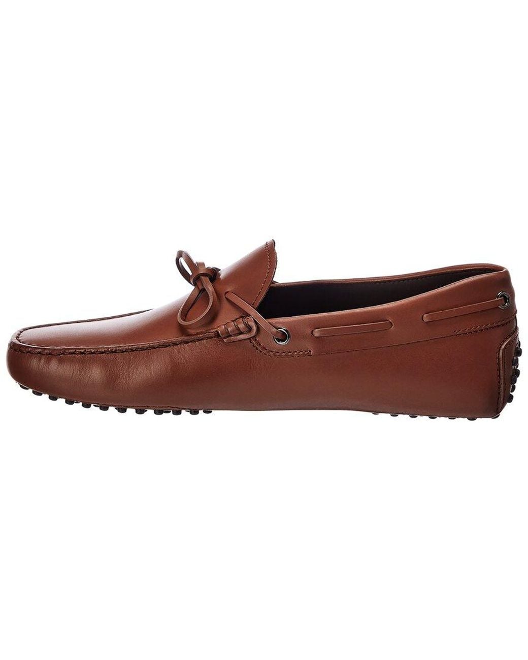 Tod's Brown Tods Gommini Leather Driver for men