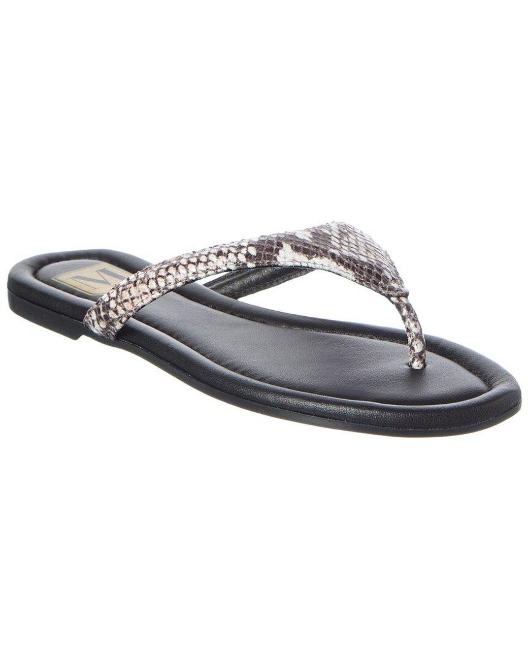M by Bruno Magli White Malora Leather Sandal