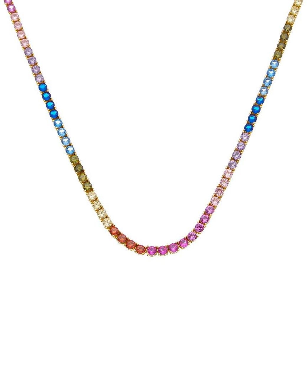 Juvell Metallic 18K Plated Topaz Necklace